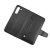 rv samsung galaxy s21 fe flip stand tpu pu plånboksfodral med skal kortfack sidofack svart