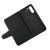 rv samsung galaxy s21 fe flip stand tpu pu plånboksfodral med skal kortfack sidofack svart