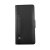 rv samsung galaxy s21 fe flip stand tpu pu plånboksfodral med skal kortfack sidofack svart