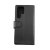 rv samsung galaxy s22 ultra plånboksfodral med flip stand stativ och kortfack samt sidofack svart