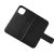 rvelon iphone 13 mini plånboksfodral av äkta genuint läder hög kvalitet svart färg