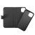 rvelon iphone 14 magnet plånboksfodral 3 kortfack 1 kontaktfack tpu avtagbart skal pu läder svart