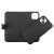 rvelon iphone 14 magnet plånboksfodral 3 kortfack 1 kontaktfack tpu avtagbart skal pu läder svart