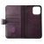 rvelon iphone 14 plånboksfodral i genuint äkta läder med magnet 3 kortfack 1 kontantfack lila