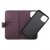 rvelon iphone-14 plus läder plånboksfodral 3 kortfack 1 kontantfack magnetlås lila