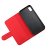 rvelon iphone x xs magnetiskt plånboksfodral tpu pu artificiellt läder 4st kortfack i röd färg