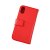 rvelon iphone x xs plånboksfodral tillverkat av äkta genuint läder hög kvalitet röd färg 4st kortfack pu tpu