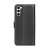 samsung galaxy s23 plånboksfodral flipstand wallet case med stativ kortfack och sidofack svart