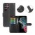 samsung galaxy s23 ultra plånboksfodral flipstand wallet case med stativ kortfack och sidofack svart