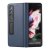 Samsung Galaxy Z Fold3 Vikbart Läderfodral Blå