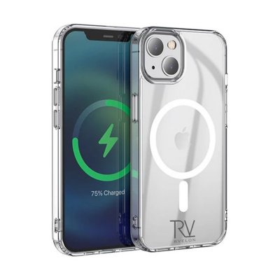 iPhone 14 Stöttåligt Skal RV MagSafe - Transparent