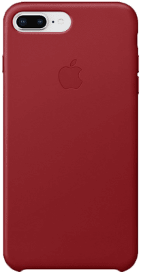 Apple Läderskal för iPhone 7 Plus / 8 Plus Röd
