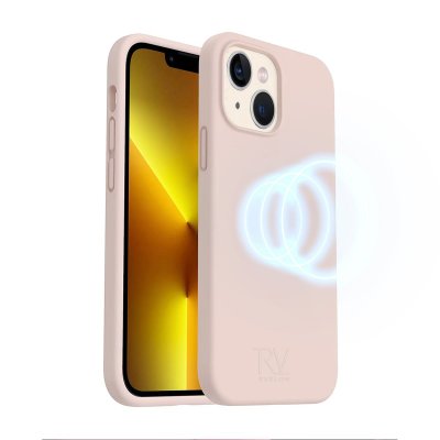 iPhone 14 Plus Silikonskal RV MagSafe - Sand Rosa