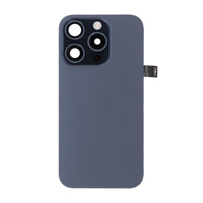 iPhone 15 Pro Baksida Glas OEM Blå Titanium med smådelar Magsafe Magnet
