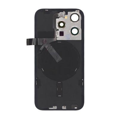 iPhone 15 Pro Baksida Glas OEM Blå Titanium med smådelar Magsafe Magnet