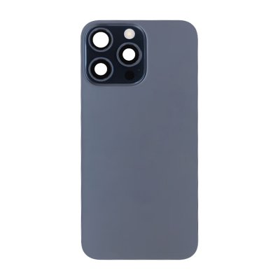 iPhone 15 Pro Max Baksida Glas Komplett OEM - Titanblå
