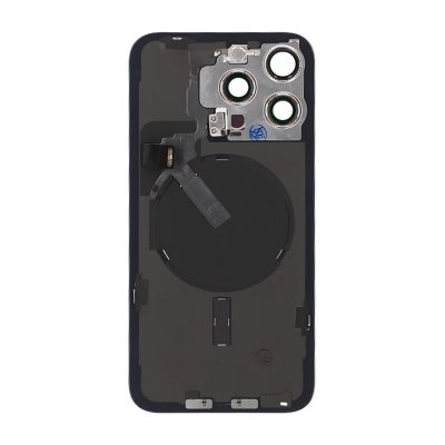 iPhone 15 Pro Max Baksida Glas Komplett OEM - Titanblå
