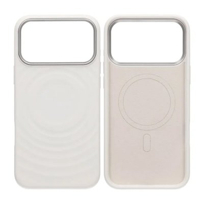 Mobilskal Silikon med Magsafe för iPhone 17 Pro Max - Vit