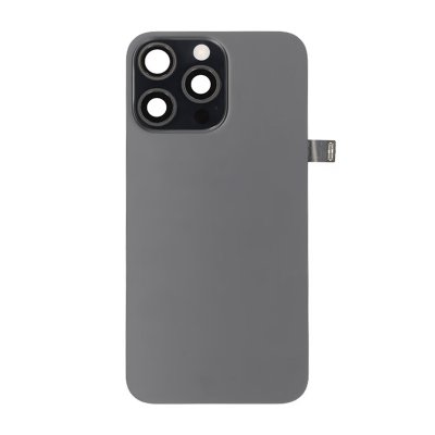 iPhone 15 Pro Max Baksida Glas Komplett OEM - Titansvart