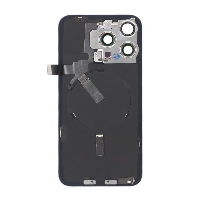 iPhone 15 Pro Max Baksida Glas Komplett OEM - Titansvart