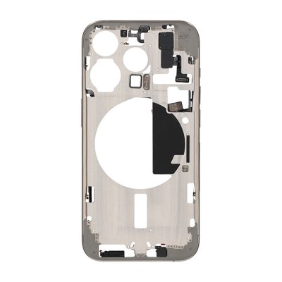 iPhone 15 Pro Mittenram med smådelar OEM - Naturlig Titan