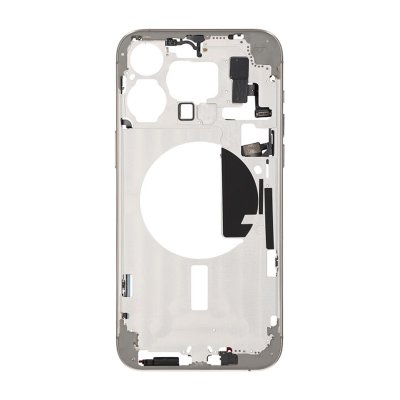 iPhone 15 Pro Max Mittenram med smådelar OEM - Naturlig Titan