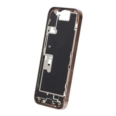 Mittenram med smådelar för iPhone 16 Pro - Sandfärgad Titan OEM