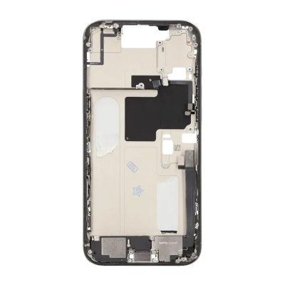 iPhone 16 Pro Max Mittenram med smådelar - Vitt Titan OEM