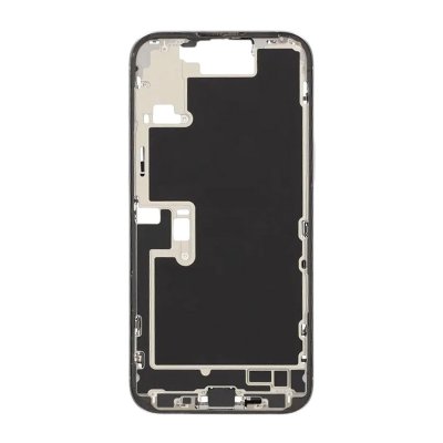 iPhone 16 Pro Max Mittenram med smådelar - Vitt Titan OEM