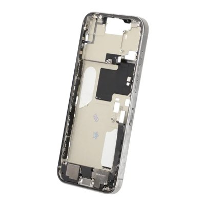 iPhone 16 Pro Max Mittenram med smådelar - Vitt Titan OEM