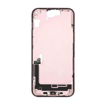 Mittenram med smådelar för iPhone 15 Plus - Rosa OEM