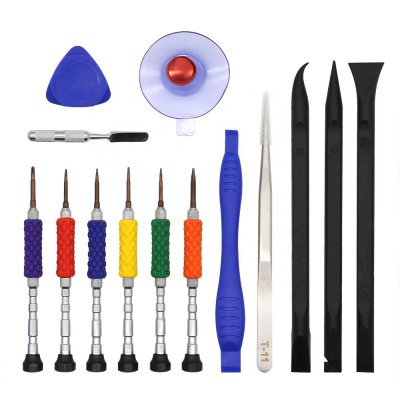 14-i-1 Professionellt Verktygskit för Reparation - iPhone / Samsung / Huawei