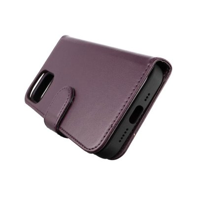 iPhone 12/12 Pro Plånboksfodral med Magnet - Mörklila