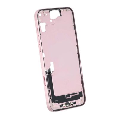 Mittenram med smådelar för iPhone 15 Plus - Rosa OEM