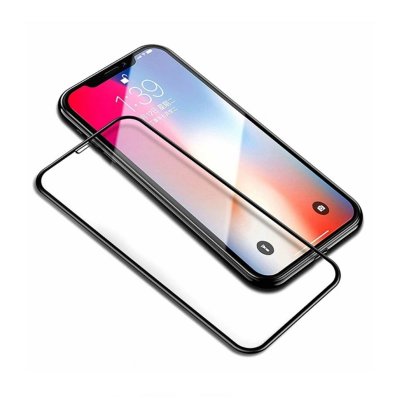 iPhone 12 / 12 Pro Skärmskydd Kurvat Heltäckande - Svart