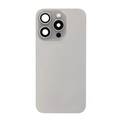 iPhone 15 Pro Baksida Glas Komplett OEM - Naturlig Titan