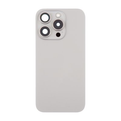 iPhone 16 Pro Max Baksida Glas Komplett OEM - Naturlig Titan