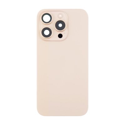 iPhone 16 Pro Max Baksida Glas Komplett OEM - Sandfärgad Titan
