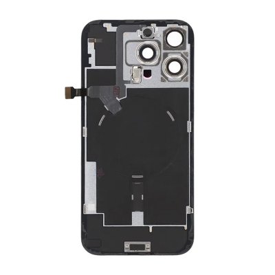 iPhone 16 Pro Max Baksida Glas Komplett OEM - Sandfärgad Titan