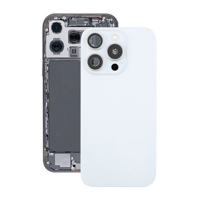 iPhone 16 Pro Max Baksida Glas Komplett OEM - Vit Titan