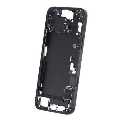 Mittenram med smådelar för iPhone 15 Plus - Svart OEM