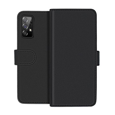 Samsung Galaxy A52 TPU Läderfodral Skal - Svart