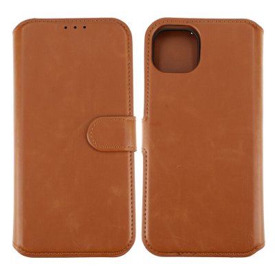 iPhone 15 Plus Plånboksfodral Magnet RV - Brun