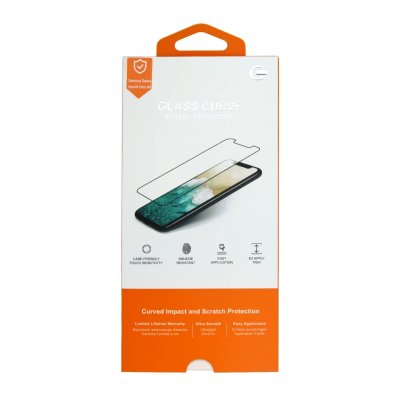 iPhone 12 / 12 Pro Skärmskydd Kurvat Heltäckande - Svart