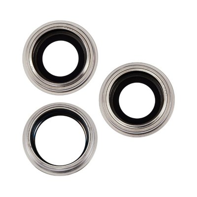 iPhone 15 Pro Max Kameralins med Metallram - Vit