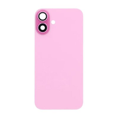 iPhone 16 Plus Baksida Glas med Magnet och Kameralins - Rosa