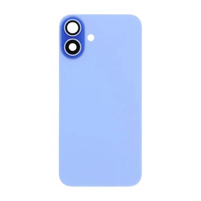 iPhone 16 Plus Baksida Glas med Magnet och Kameralins - Blå