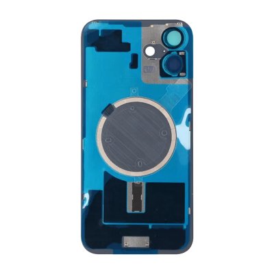 iPhone 16 Plus Baksida Glas med Magnet och Kameralins - Vit