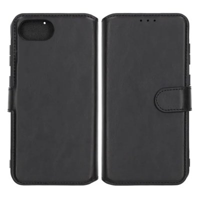 Rvelon Plånboksfodral Magnet för iPhone 16e - Svart