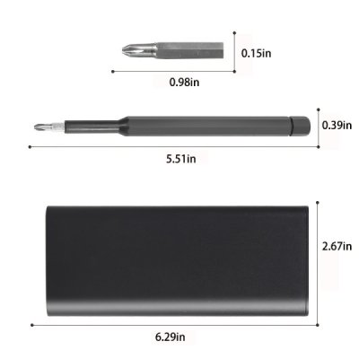 24-i-1 Magnetisk Skruvmejsel Box med Bitsar